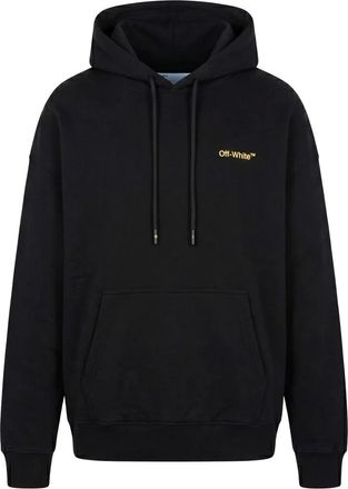 Off-white Felpa nera- morbida e confortevole in cotone - - Sweatshirts & Hoodies - Uomo - Nero - S