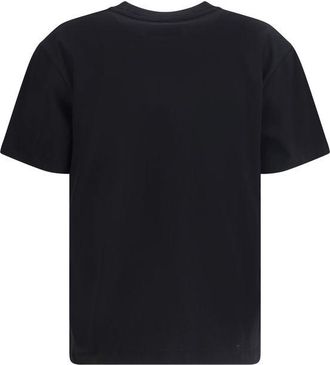 Ami Logo-Embroidered Cotton T-Shirt - Black