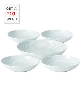 Royal Doulton Exclusively For Gordon Ramsay Maze Pasta Bowls (Set Of 5) With $10 Credit