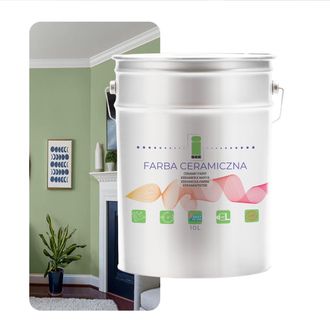 OEM Pintura Cer&aacute;mica Para Paredes Lavable Verde Salvia 10l Resistente A Las Manchas