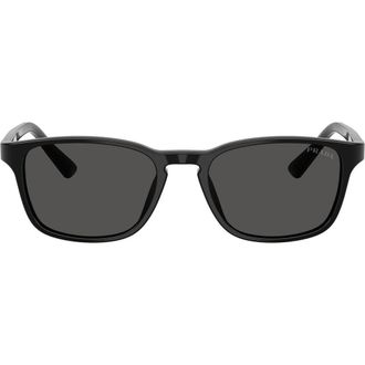 Prada 52mm Pillow Sunglasses in Black /Dark Grey at Nordstrom