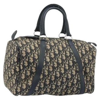 Dior Pre-owned Handbags, female, Blue, Size: ONE SIZE Pre-owned Boston Bag