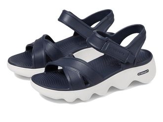 Skechers Foamies Massage Fit - Heartfelt Womens Sandals Navy/White : 10 B - Medium, Synthetic