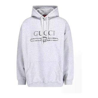 Gucci Maglia - male - Gucci - Hoodies - Gray - XS - Sweatshirts & Hoodies