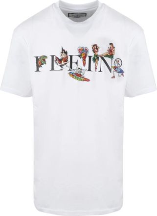 Philipp Plein Hawaii T-Shirt - Heren - T-shirts - Wit - XL - Katoen - Tops