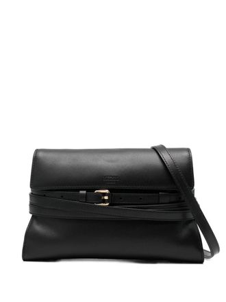 Moschino Structured Black Silk And Nylon Bag