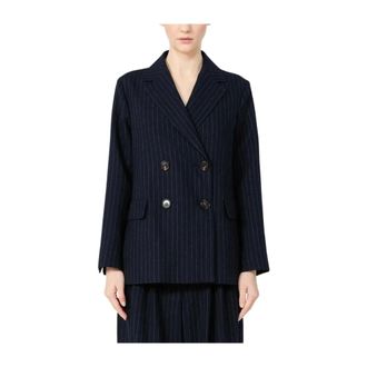 Max Mara Dames, Jassen, Blauw, Maat: XS