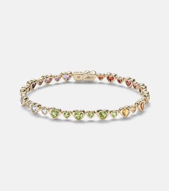 Roxanne First Heart 2 Heart 14kt gold bracelet with gemstones