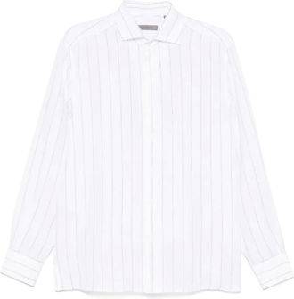 Corneliani Camicia in lino - Bianco