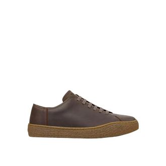 Camper Sneakers, male, Brown, 10 UK, Classic Leather Lace-Up Casual Shoes