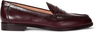 Ralph Lauren Wynnie loafers van geglazuurd leer