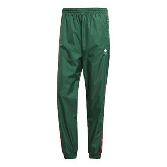 adidas originals Alphabet Logo Loose Bundle Feet Sports Pants Green GE0843