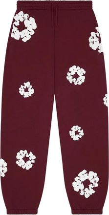 Denim Tears Pantaloni sportivi Wreath - Rosso