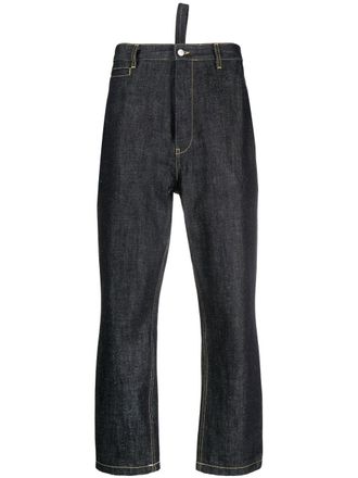 STUDIO NICHOLSON Jeans dritti Bill a vita alta - Blu