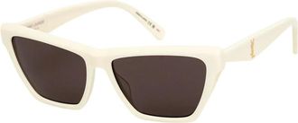 Saint Laurent Dames, Accessoires, Beige, Maat: 58 MM