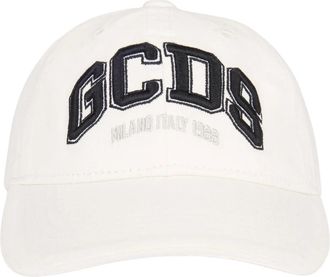 GCDS Logo Lounge Baseballmuts - Dames - Petten - Wit - L - Katoen - Accessoires