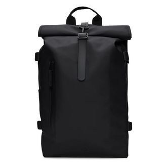 Rains Large Rolltop Backpack - Black - female - Rains - Backpacks - Black - ONE SIZE - Bags