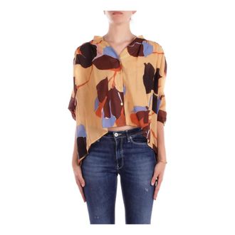 Manila Grace Beige Button-Up Shirt