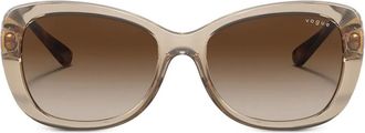 Vogue Eyewear Zonnebril met vierkant montuur - Bruin