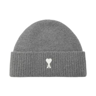 Ami Heren, Accessoires, Grijs, Maat: ONE Size Wol