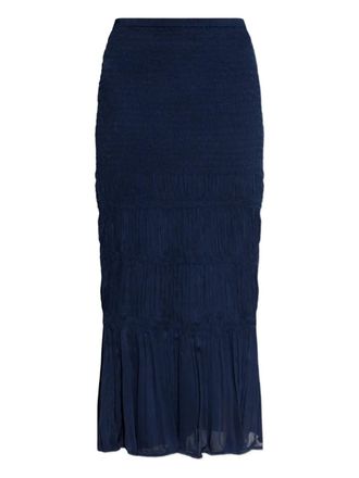 By Malene Birger Ilona ruched skirt - Blue
