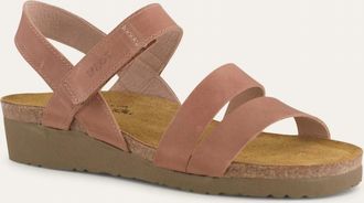 Naot Womens Kayla Sandal In Latte Brown Leather