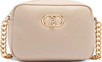 Liu Jo Borsa a tracolla LaPuffy media con placca logo - Toni neutri