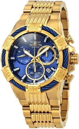 Invicta Bolt Blue Dial Chronograph Mens Watch 25866