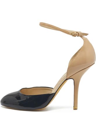 Stella McCartney Dorsay pumps met gelakte afwerking - Zwart