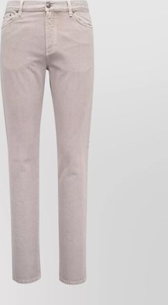 Ermenegildo Zegna slim fit denim trousers featuring pockets