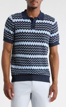 T.R. Premium Slim Fit Polo Sweater in Navy at Nordstrom Rack, Size Xxx-Large