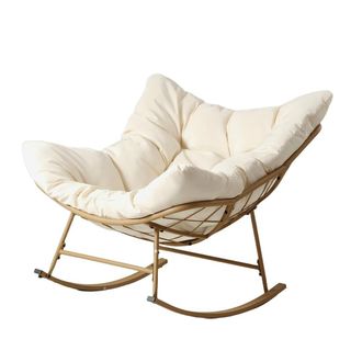 Concept Usine Mecedora beige de interior y exterior