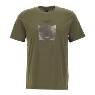 HUGO BOSS Hugo, T-Shirts, male, Green, Size: 2XL Spirit70 Grx