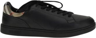 Burberry Black Lace Up Sneakers