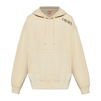 Diesel Hoodies, male, Beige, Size: 2XS S-Macs-Hood-T2 Hoodie