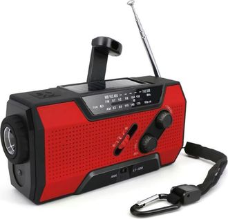 OEM Radio Port&aacute;til Solar De Emergencia, Radio Meteorol&oacute;gica De 2500 Mah, Radio Con Manivela, Radio Dinamo Am Fm, Cargador De Tel&eacute;fono Con Luz Led, Alarma 