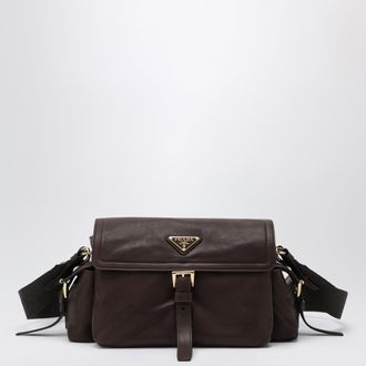 Prada Explore medium brown bag in nappa leather