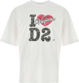Dsquared2 White Cotton T Shirt