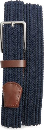 Nordstrom Joe Woven Stretch Belt in Navy at Nordstrom, Size 32