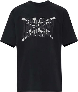 44 Label Group Black Graphic Crew Neck T-Shirt