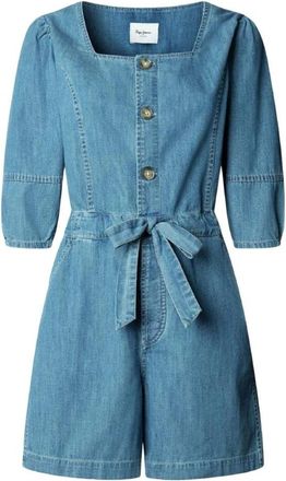 Pepe Jeans London Martha Playsuit - Dames - Playsuits - Blauw - L - Jumpsuits & Playsuits
