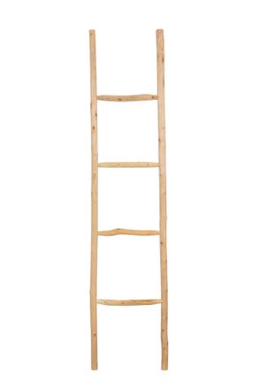 Biscottini International Toallero De Escalera De Madera Moderno Para Ba&ntilde;o De Pie De Pared Decorativo Toallero De Escalera Soporte Para Objetos Y Jarrones