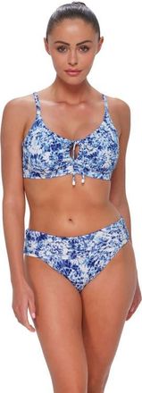 Sunsets Kauai Keyhole Bikini Swimsuit Top - D Cup in Island Ink Rib at Nordstrom, Size 38