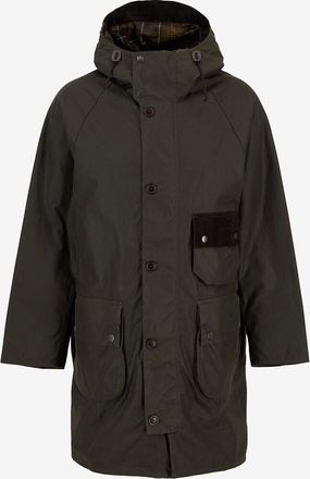 Barbour Hochwertige Wachsjacke mit Stehkragen Solway