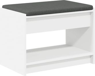 vidaXL Banco De Entrada 63 X 38 X 45 Cm Madera Ingenierizada Y Tela Vidaxl