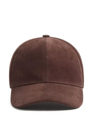 Valentino Garavani Brown Solid Baseball Hat
