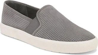 Vince Womens Vince Blair 5 Sneakers Stone Gray Slip On Comfort Shoes HAWK1464