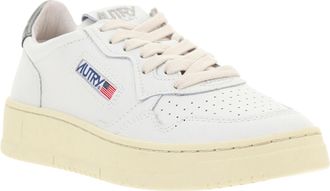 Autry Leather Tennis-Inspired Sneakers - White