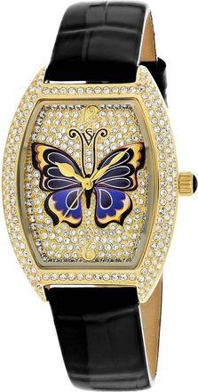Christian Van Sant Womens Papillon Gold Dial Watch