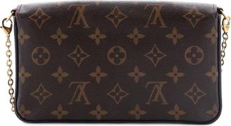 Louis Vuitton Felicie Pochette Monogram Canvas crossbody bag - Bruin